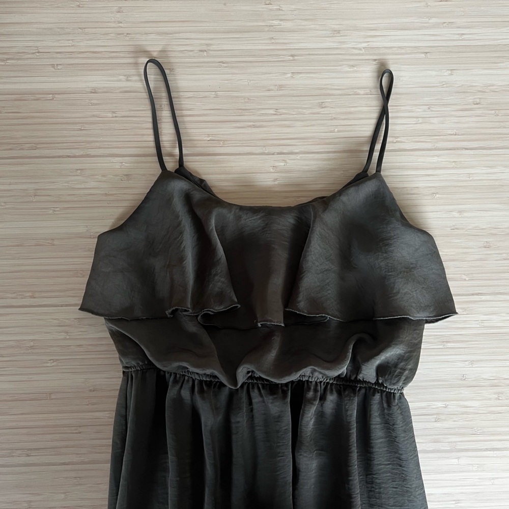 Olive Green Maxi Dress - Medium